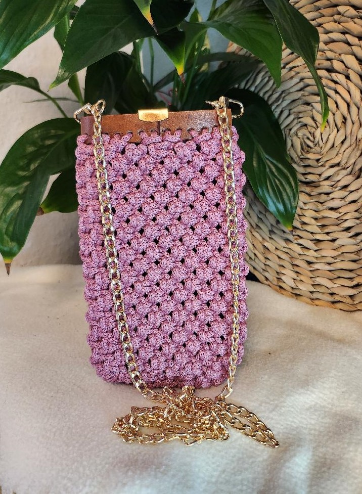 Makrilou „Rosé Bloom“ Handytasche