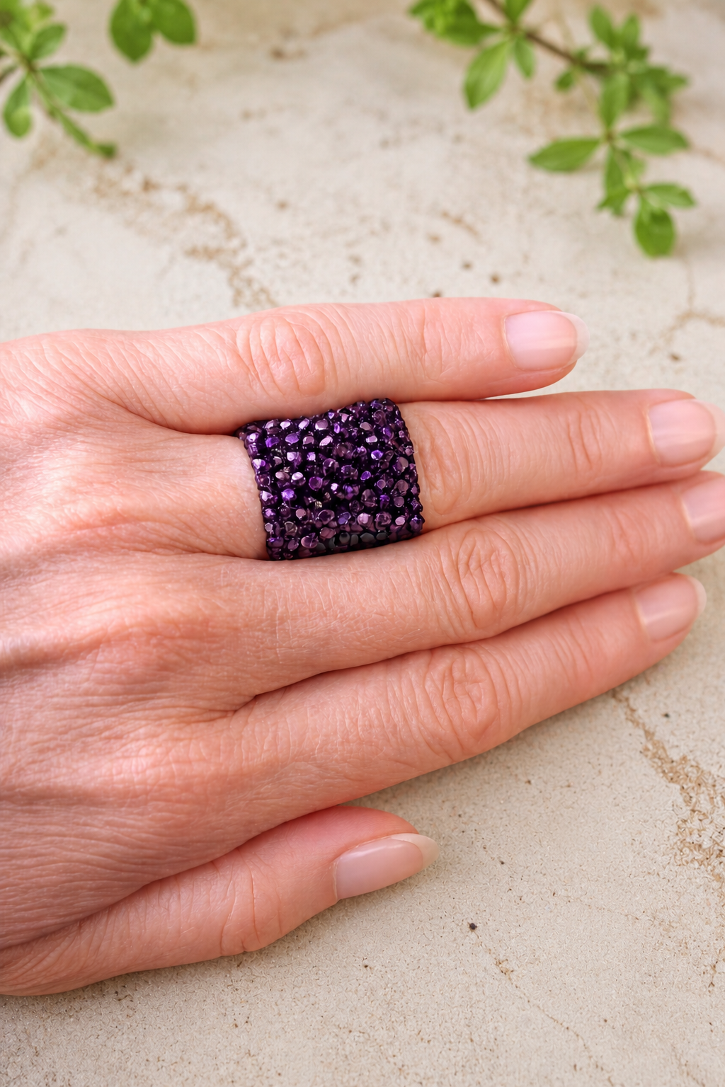 Makrilou „Amethyst Noir“ Ring