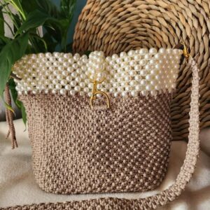 Makrilou „Perlenglanz“ Boho Tasche