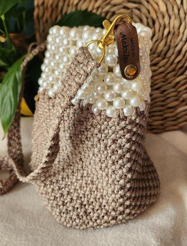 Makrilou „Perlenglanz“ Boho Tasche – Bild 3