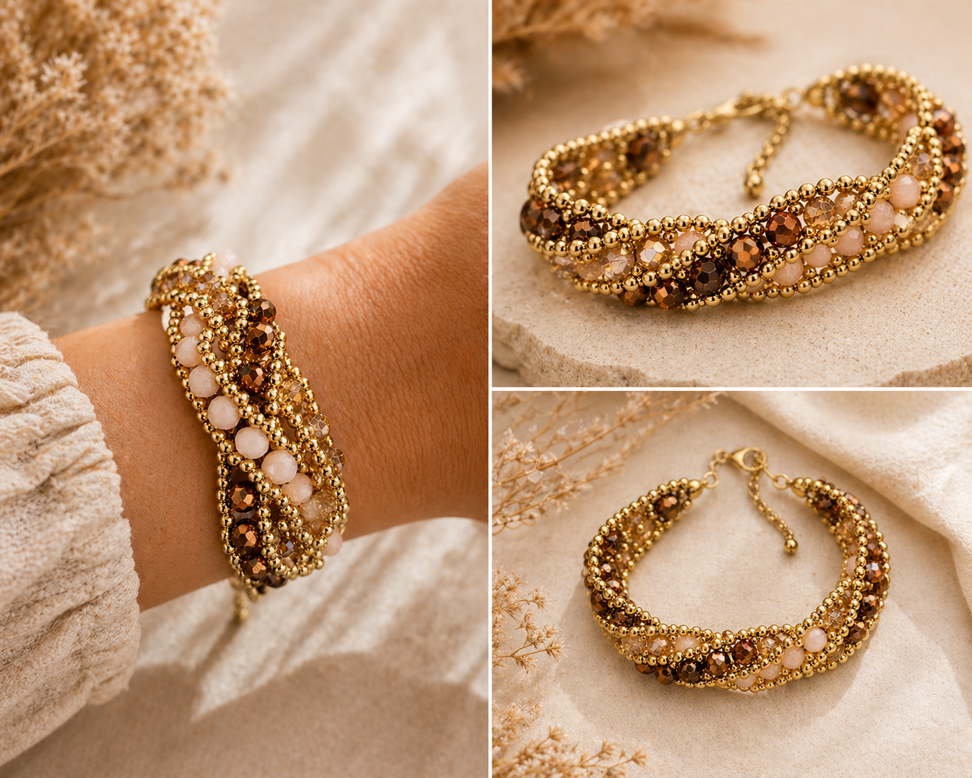 Makrilou „Golden Rosé“ Armband – Bild 2