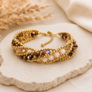 Makrilou „Golden Rosé“ Armband