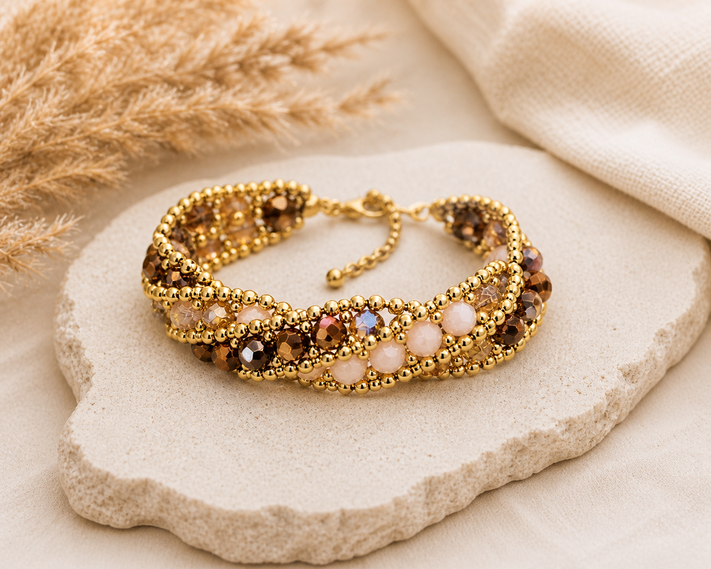 Makrilou „Golden Rosé“ Armband