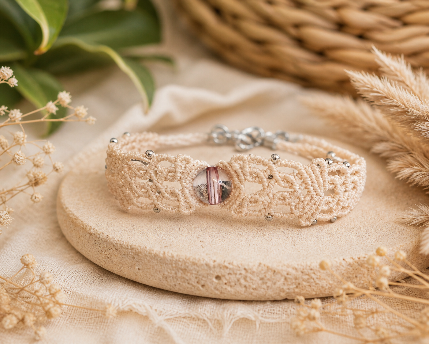 Makrilou „Naturzauber“ Makramee Armband – Bild 2