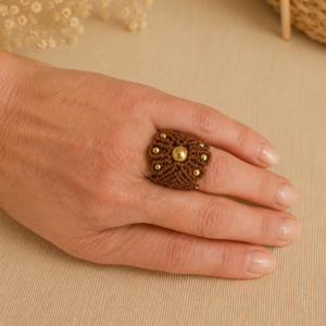 Makrilou „Goldblüte“ Ring