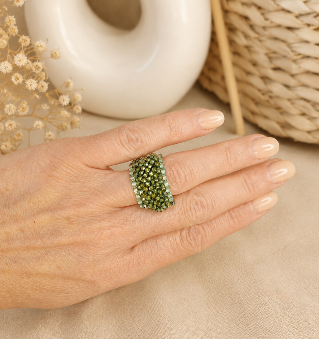 Makrilou „Moosglanz“ Ring